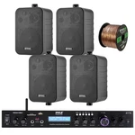 Pyle Bluetooth Stereo Usb Receiver, 4X Enrock 4'' 30W 3-WAY Speakers, Wire. Fixed Price $194.99.