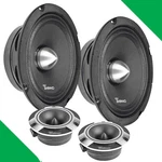 2X Timpano 6.5" Midrange Bullet Slim Speakers Super Tweeters 1600 Watt Bundle. Fixed Price $89.60.