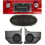 Custom Autosound USA-230 Radio/ Speaker Kit Mustang Convertible 65-66 W/ Kick.... Fixed Price $467.98.