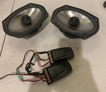 Set Of Two Alpine Type SPR-649A X9 Car Speakers With Crossovers. Fixed Price $180.00.