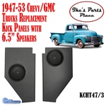 Custom Autosound KCHT47/3 47-53 Chevy/gmc C/k Trucks Kick Panels & 4" Speakers. Fixed Price $174.95.