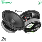 2X Timpano Audio TPT-MD6-8 Pro Midrange Speakers 6.5" Ohm 1200W Package. Fixed Price $69.90.
