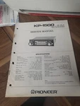 Pioneer KP-1500 Original Factory Paper Service Manual CRT-206-0. Fixed Price $15.99.