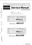 Clarion ARX3171 (PE-9950B-D), RAX310D (PE-9954B-C), Original Service Manual. Fixed Price $20.00.