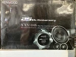 Kenwood 25TH Anniversary XXV-04S 6-3/4" Component Speaker System New. Fixed Price $1000.00.