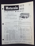 Motorola 1955 Chevrolet Auto Radio Service Manual Model CTA5. Fixed Price $7.00.