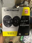 Scosche HD6504ASD 4-WAY Speakers New Open Box. Fixed Price $24.99.