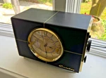 Crosley Radio Clock Black Gold Alarm/am/fm/bluetooth Model CR3038A-TESTED&WORKS. Fixed Price $34.95.