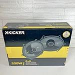 Kicker 225W CS68 6X8 Factory Upgrade Coaxial Speakers In Box. Fixed Price $89.99.