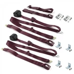 Ford 1933 - 1934 Model Standard 3PT Burg Bench Seat Kit W/brackets Belts. Fixed Price $411.50.