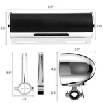 Waterproof Bluetooth Motorcycle Stereo Speaker Soundbar Audio MP3 System Chrome. Fixed Price $95.88.