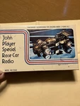 Vintage Stewart John Player Special Race Car Radio Model No. 22846. Fixed Price $25.00.