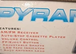 Pyramid 100S Vintage Car Stereo Cassette Player With 40-WATT Output.. Fixed Price $115.00.