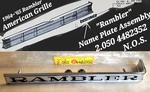 Amc/ Rambler American 1964-1965 Grille Nameplate Bezel Assembly 4482352 N.o.s. Fixed Price $34.50.
