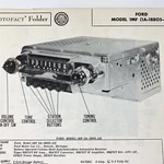 1951 Ford Car Radio Model 1MF 1A-18805-A2 Service Wire Schematic Repair Manual. Fixed Price $9.99.