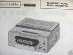 1960'S Blaupunkt Manhatten 90220 Auto Radio Photofact. Fixed Price $6.50.