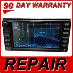 Repair Service Toyota Navigation Gps E7007 Radio 4 Cd Player Dvd Drive Stereo. Fixed Price $325.55.