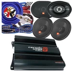Cerwin Vega CVP1200.4D 4-CH 1200W Amplifier + 4X Speaker 6"X9" 6.5" Kit. Fixed Price $269.99.