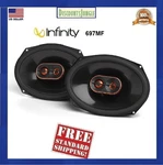 Infinity Reference Series REF-697MF 6X9" 3 Way Car Audio Speakers 100W (1 Pair). Fixed Price $114.95.