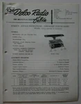Gm Delco Car Radio Service Bulletin Brochure Model 985332 Chevrolet 1962 Canada. Fixed Price $8.69.