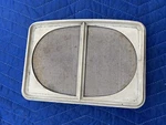 1955 Lincoln Capri Rear Package Tray Radio Speaker Grills Gill. Fixed Price $71.00.