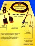 Cable Kit # 87RA Remote Mic Extension Motorola Maxtrac GM300 CM200 CM300 M1225. Fixed Price $39.99.
