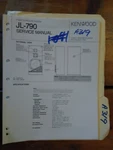 Kenwood JL-790 Service Manual Original Repair Book Stereo House Speaker. Fixed Price $20.00.