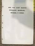Audiovox Service Manual Am/fm Car Radio With Preset Buttons Model C-520A. Fixed Price $6.00.