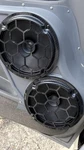 2 Deaf Bonce Machete 8 Speakers With Covers. Fixed Price $55.00.