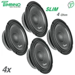 4X Timpano Shallow Mount 6.5" Pro Audio Speakers TPT-MB6-4 Slim Ohm 2400 Watts. Fixed Price $99.80.