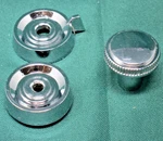Vintage Delco Chevrolet Chevy Car Truck Chrome Radio Knobs Tone Balance Volume. Fixed Price $15.00.