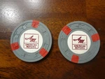 Nos Amc American Motors Two Logo Poker Chips Amx Javelin Pre 1970. Fixed Price $20.00.