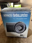 Kraco Turbo Series CX-1-20B 6.5" Car Speakers Pair W/ Original Box Vintage. Fixed Price $44.99.