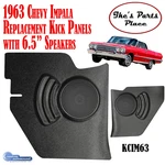 Custom Autosound KCIM63 1963 Chevy Impala Kick Panels & 6.5" Speakers. Fixed Price $179.95.