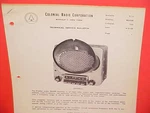 1949 Pontiac Chieftain Streamliner Colonial Sylvania Radio Service Manual 732. Fixed Price $21.99.