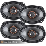 Alphasonik AS268P Loudspeakers Pairs Of 6X8 350W Max 6"X8". Fixed Price $102.30.