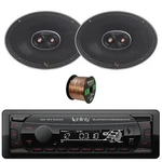 Single Din Bluetooth Usb/aux Fm Radio Receiver, 2X 6X9" 270W Car Speakers + Wire. Fixed Price $142.49.