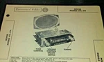 Mopar Models 613, 614 Photofact Folder. Fixed Price $9.00.