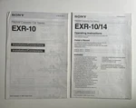Original Sony Instruction Owners Manual For EXR-10/14 Stereo 1993. Fixed Price $25.00.