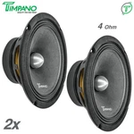 2X Timpano TPT-MR8-4 Bullet Pro Audio Midrange Car Speakers Ohm 1200 Watts. Fixed Price $89.90.