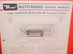 1966 Volkswagen Karmann Ghia Sapphire Iv Bendix Am-fm Radio Service Shop Manual. Fixed Price $31.99.