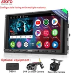 Atoto A6 4G+64GB Double Din 7" Receiver Apple Carplay Siriusxm Dvr On-dash Obdii. Fixed Price $189.91.