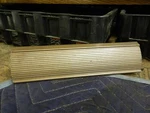 1956 Ford Fairlane Gold Aluminum Radio Deleat Cover Plate. Fixed Price $60.00.
