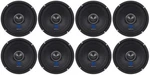 (8) Rockville RXM68 6.5" 1200W Ohm Mid-range Drivers Car Speakers, Mid-bass. Fixed Price $204.60.