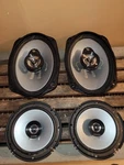 Kenwood KFC-6966S 6"X 9" 3-WAY Speakers + KFC-1666S 6.5-INCH 2-WAY Car Coaxial. Fixed Price $90.00.