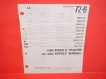 1972 John Deere White Massey Ferguson Tractor Motorola Am Radio Service Manual. Fixed Price $24.99.