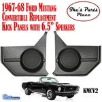 Custom Autosound KMCV2 67-68 Ford Mustang Convertible Kick Panels & 6.5" Speaker. Fixed Price $174.95.