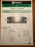 Clarion PE-683A Am/fm Stereo Cassette Original Service Repair Manual. Fixed Price $14.94.
