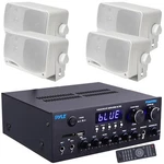 Pyle PDA99BU 2-CHANNEL HDMI/SD/MP3 Home Receiver, 4X 3.5'' 200W Mini Box Speaker. Fixed Price $211.49.