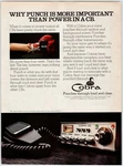 Cobra Cb Radio Vintage 1970'S 8" X 11.25" Magazine M83. Fixed Price $5.00.